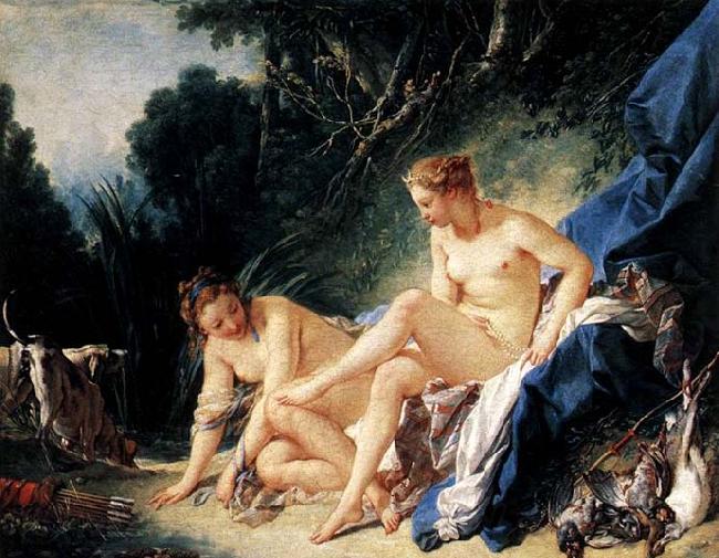 Francois Boucher Diana Resting after her Bath Spain oil painting art